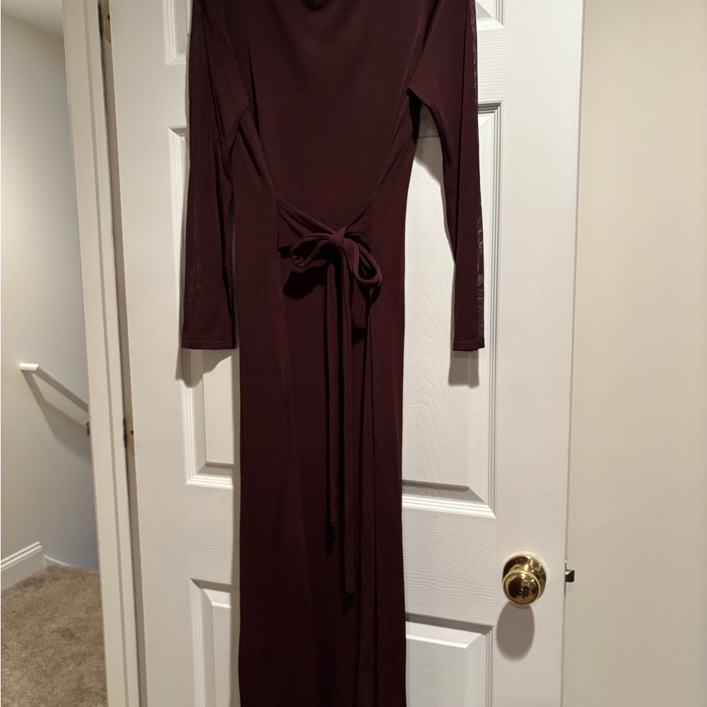New. Zara Sheer Chocolate Maxi